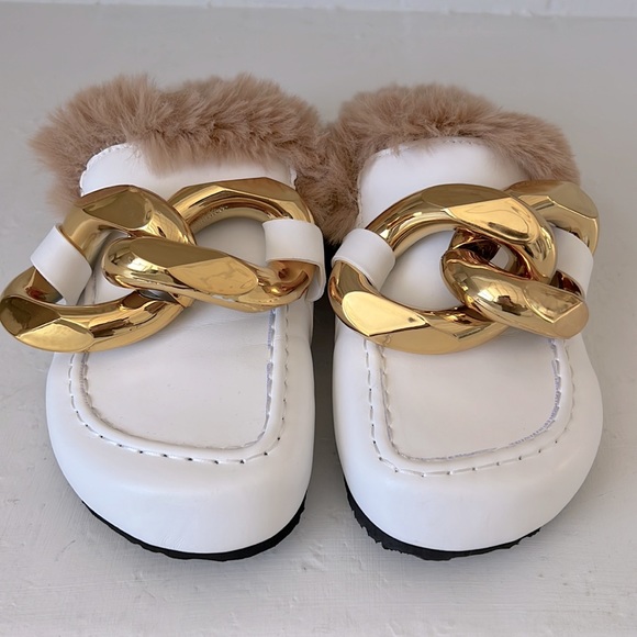 Curb Chain Faux Fur Footbed Loafer - Picture 7 of 10